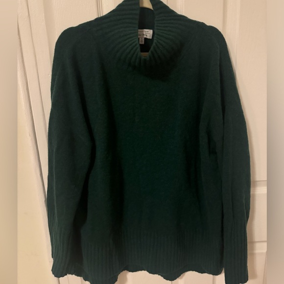 Oversized Green Turtleneck Sweater Wool/Mohair Blend & other stories L NWOT - Picture 5 of 5